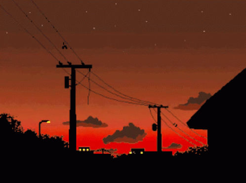 Sunset Pixel Art